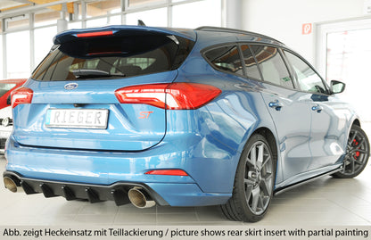 Ford Focus 4 ST (DEH) Rieger Heckeinsatz für Sportendrohr li. u. re., (115mm ø), ABS, für Fzg. mit ST-Line, ohne Anhängeku...