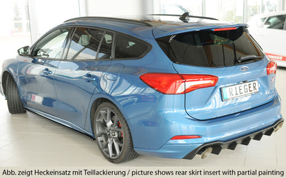 Ford Focus 4 (DEH) Rieger Heckeinsatz für Sportendrohr li. u. re., (115mm ø), ABS, für Fzg. mit ST-Line, ohne Anhängekuppl...