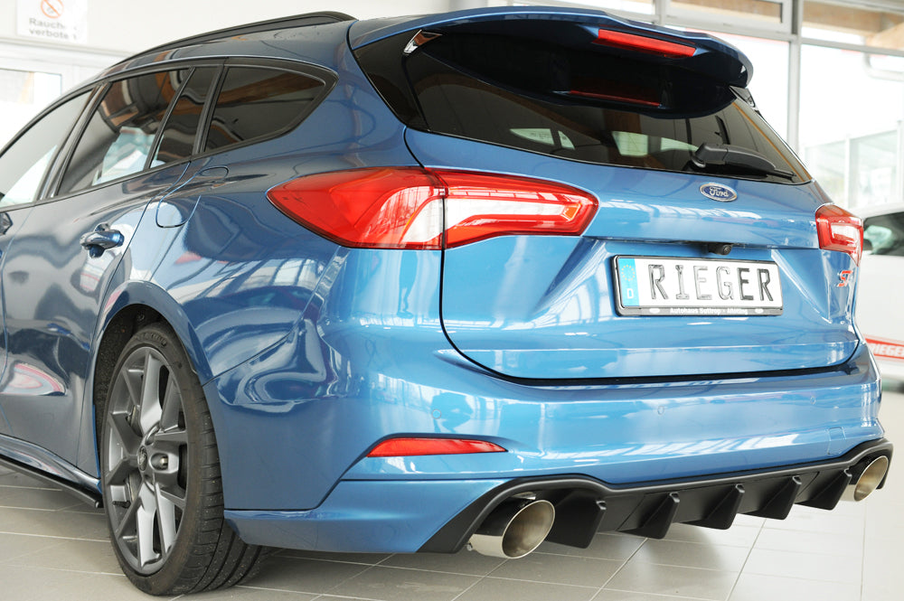 Ford Focus 4 ST (DEH) Rieger Heckeinsatz für Sportendrohr li. u. re., (115mm ø), ABS, für Fzg. mit ST-Line, ohne Anhängeku...