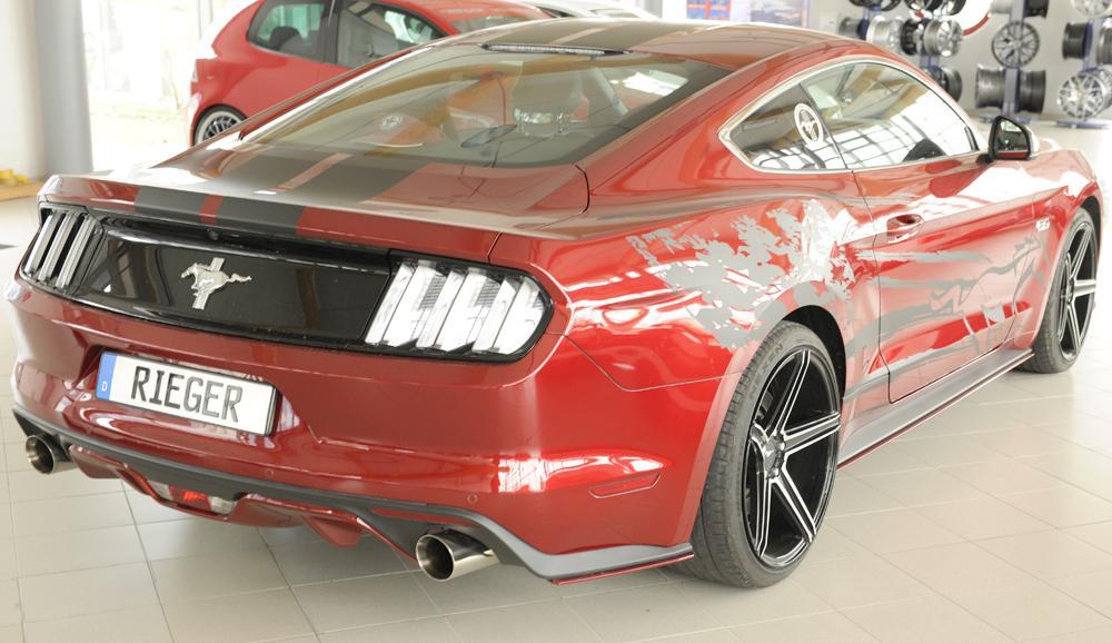 Ford Mustang 6 (LAE) Rieger Heckschürzenansatz seitlich rechts für orig. GT-Heckschürze rechts, für orig. Heckschürze, ABS, für Fzg. mit GT-Ausstattung, 
inkl. Montagezubehör, Gutachten