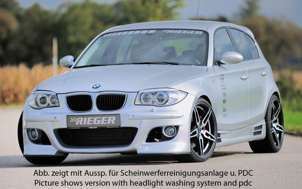 BMW 1er E87  (187 / 1K2/1K4) Rieger Spoilerstoßstange  ABS, 
inkl. Montagezubehör, ABE