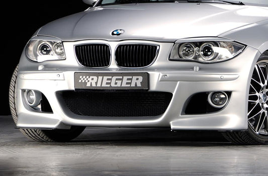 BMW 1er E87  (187 / 1K2/1K4) Rieger Spoilerstoßstange    ABS, für Fzg. mit Scheinwerferreinigungsanlage, Einparkhilfe (PDC), 
inkl. Montagezubehör, ABE