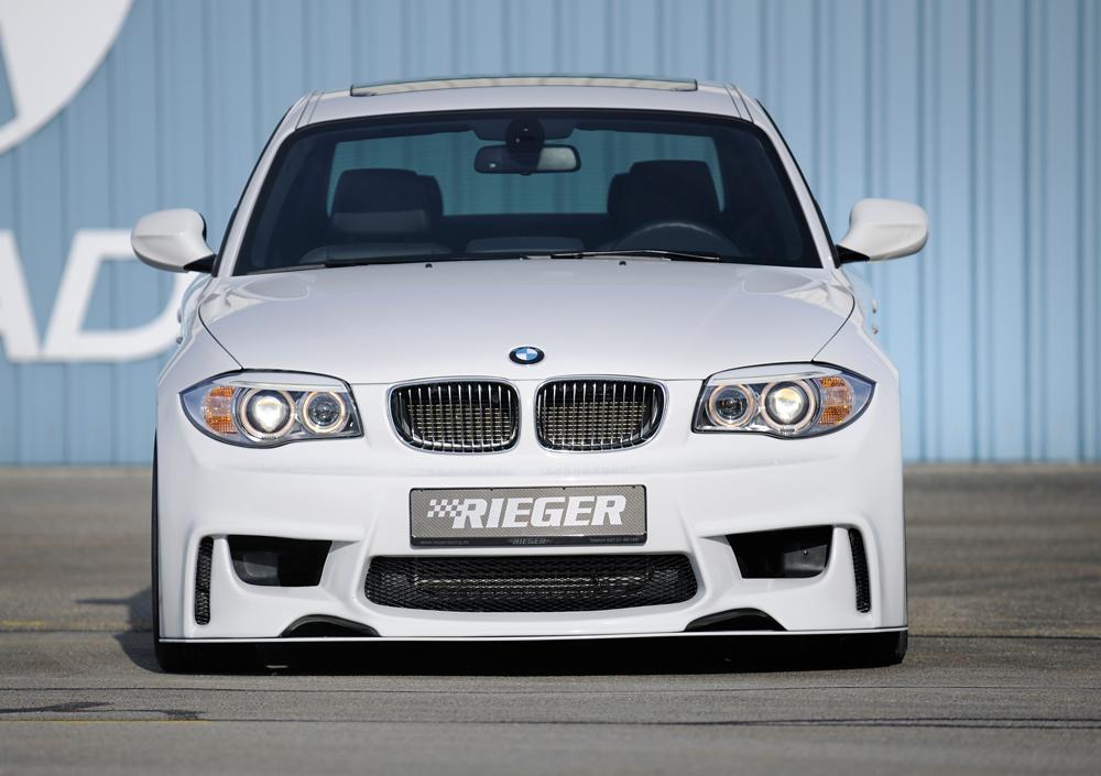 BMW 1er E81  (187/1K2/1K4) Rieger Spoilerstoßstange  ABS, 
inkl. Montagezubehör, Alugitter, ABE