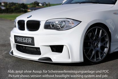 BMW 1er E81  (187/1K2/1K4) Rieger Spoilerstoßstange  ABS, für Fzg. mit Einparkhilfe (PDC), 
inkl. Montagezubehör, Alugitter, ABE