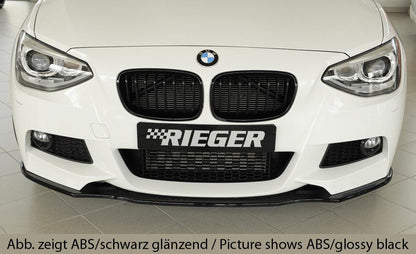 BMW 1er F20  (1K4) Rieger Spoilerschwert für orig. M-Paket-Frontschürze gerade Version, für orig. Frontschürze, ABS, für Fzg. mit M-Technik, 
inkl. Montagezubehör, ABE