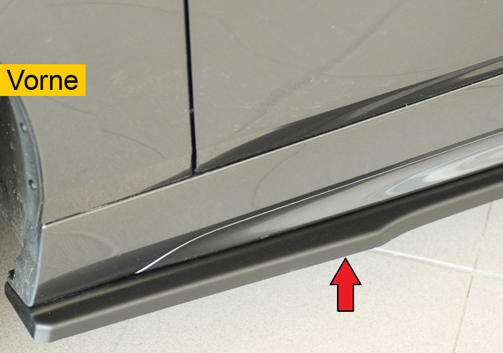 BMW 1er F40  (F1H) Rieger Seitenschwelleransatz links, für orig. Seitenschweller, ABS, für Fzg. mit M-Sport-Paket, 
inkl. ...