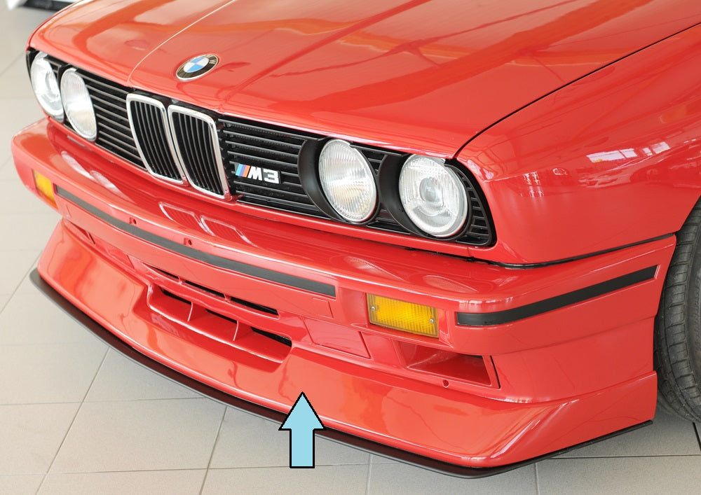 BMW 3er E30 M3 Rieger Spoilerlippe für orig. Frontschürze, ABS, 
inkl. Montagezubehör, ABE