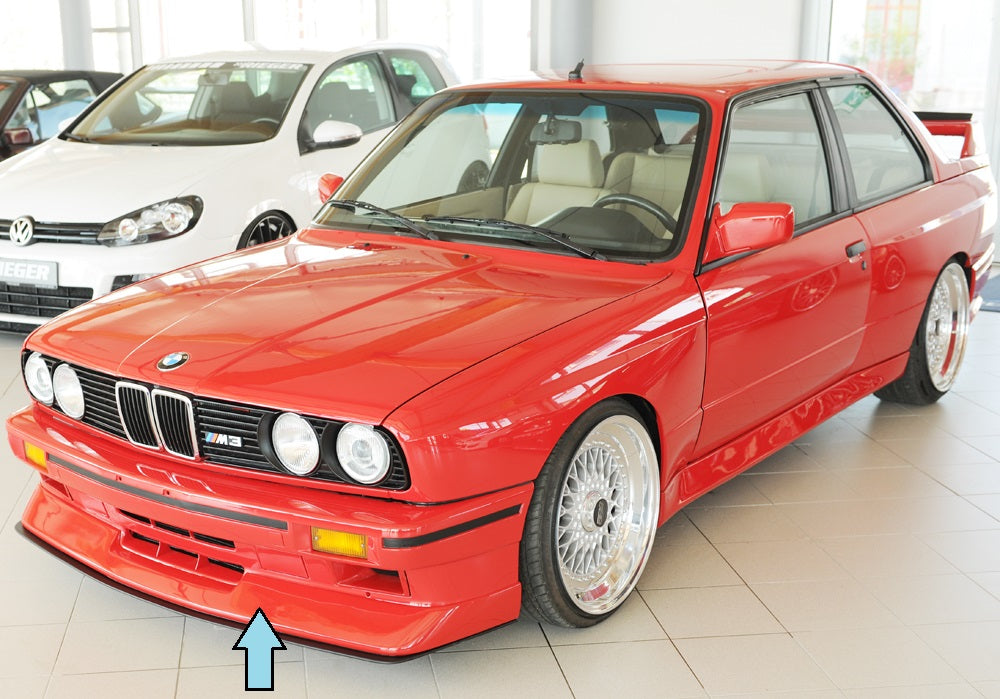 BMW 3er E30 M3 Rieger Spoilerlippe für orig. Frontschürze, ABS, 
inkl. Montagezubehör, ABE
