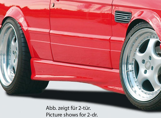 BMW 3er E30 Rieger Seitenschweller  rechts, ABS, 
Gutachten, Montagezubehör, Aluwinkelleisten