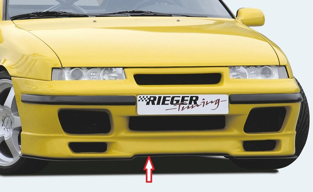 Opel Calibra (A) Rieger Spoilerschwert für Spoilerstoßstange 46020 gekantete Version, für Spoilerstoßstange, ABS, 
inkl. Montagezubehör, Gutachten