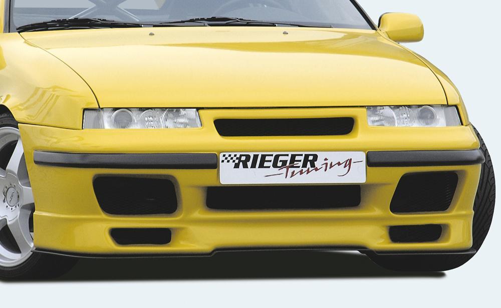 Opel Calibra (A) Rieger Spoilerschwert für Spoilerstoßstange 46020 gekantete Version, für Spoilerstoßstange, ABS, 
inkl. Montagezubehör, Gutachten