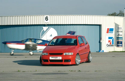 VW Polo 4 (6N) Rieger Spoilerstoßstange   -> nicht Polo Variant (passt 47081, ohne GA!)) ABS, 
inkl. Alugitter, Gutachten, Montagezubehör