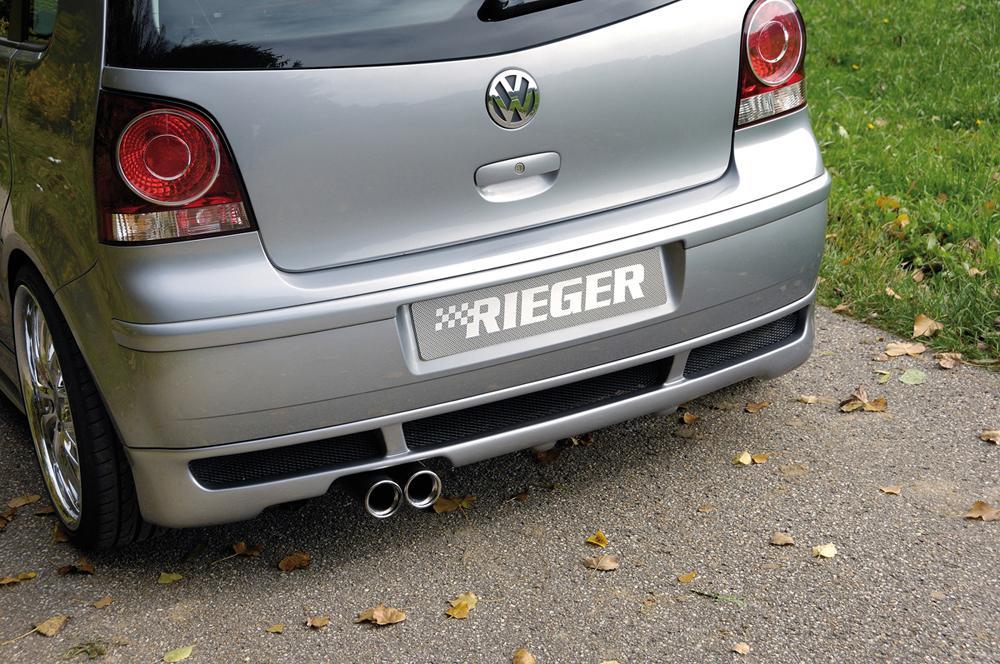 VW Polo 5 (9N) Rieger Heckansatz   auch 9N2 und GTI ABS, 
inkl. Alugitter, Gutachten, Montagezubehör