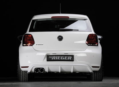 VW Polo 6 GTI (6R) Rieger Heckeinsatz  für Doppelendrohr li., ABS, 
inkl. Montagezubehör, Gutachten