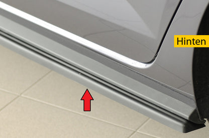 VW Polo (AW) R-Line Rieger Seitenschwelleransatz links, für orig. Seitenschweller, ABS, 
inkl. Montagezubehör, Gutachten