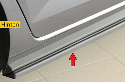 VW Polo (AW) GTI Rieger Seitenschwelleransatz rechts, für orig. Seitenschweller, ABS, 
inkl. Montagezubehör, Gutachten