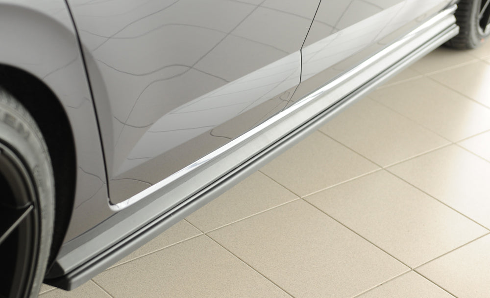 VW Polo (AW) GTI Rieger Seitenschwelleransatz rechts, für orig. Seitenschweller, ABS, 
inkl. Montagezubehör, Gutachten