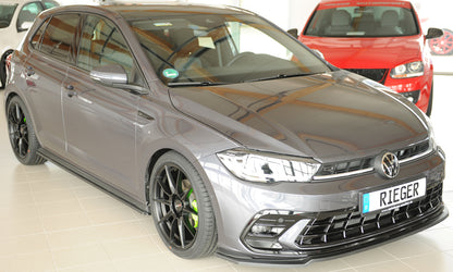 VW Polo (AW) GTI Rieger Seitenschwelleransatz rechts, für orig. Seitenschweller, ABS, 
inkl. Montagezubehör, Gutachten