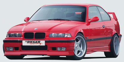 BMW 3er E36 Rieger Spoilerstoßstange RT01 inkl. 2 orig. Luftschächte 51712233361/62 ABS, 
inkl. Gutachten, Montagezubehör, Alugitter