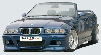 BMW 3er E36 Rieger Spoilerstoßstange   -> inkl. 2 Rieger Lüftungsschächte mit Aussparung für NSW, ABS, inkl. Alugitter, Gutachten, Montagezubehör