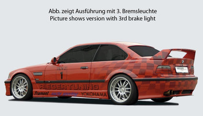 BMW 3er E36 Rieger Heckflügel Breitbau II  ohne 3. Bremsleuchte, GFK, 
inkl. Gutachten, Montagezubehör