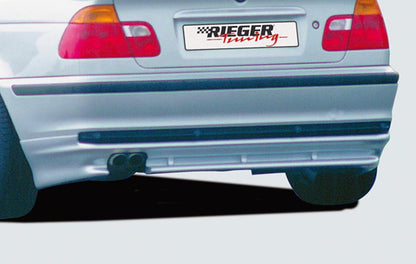 BMW 3er E46 Rieger Heckansatz   -> nicht für M-Technik, nicht für Faceliftmodelle ABS, 
inkl. Gutachten, Montagezubehör