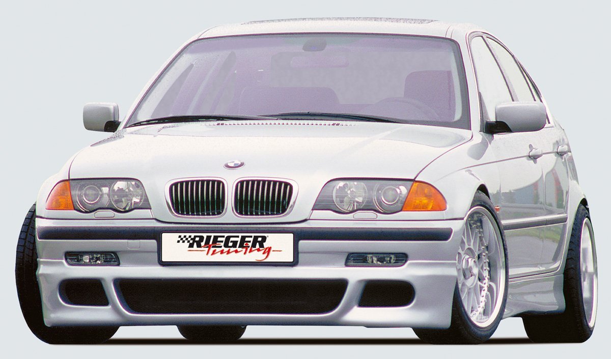 BMW 3er E46 Rieger Spoileransatz   -> alle Modelle außer M-Technik ABS, 
inkl. Alugitter, Gutachten, Montagezubehör