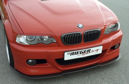 BMW 3er E46 Rieger Spoilerstoßstange   -> nicht für 330 Diesel  wegen Luftschacht mit Halter f. orig. M-Technik-NSW, ABS, 
inkl. Alugitter, Gutachten, Montagezubehör