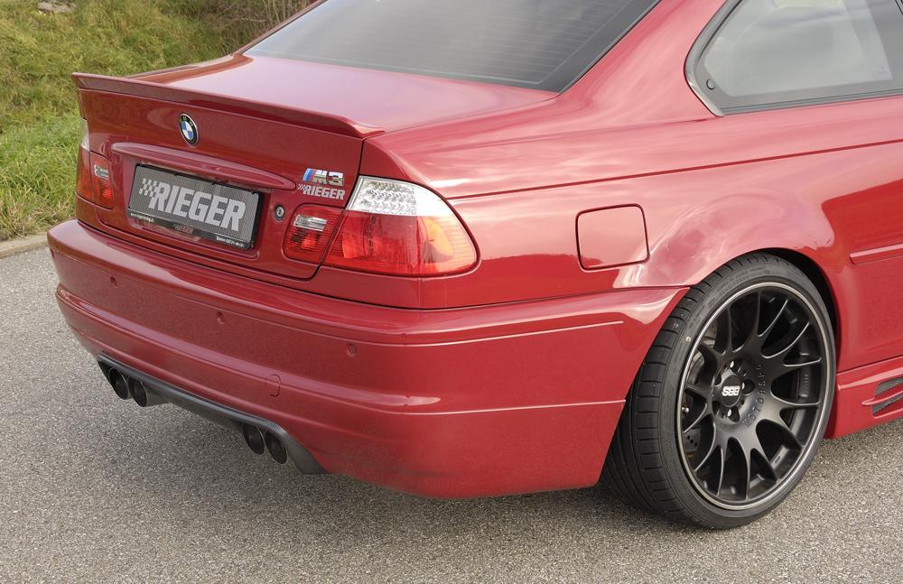 BMW 3er E46 Rieger Heckklappenspoiler    PUR, 
inkl. Montagezubehör, ABE