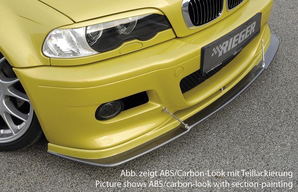 BMW 3er E46 M3 Rieger Spoilerlippe    flache Version, ABS, 
inkl. Montagezubehör, ABE