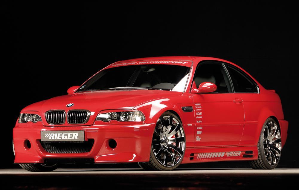 BMW 3er E46 M3 Rieger Spoilerstoßstange CS-Look   ABS, 
inkl. Alugitter, Montagezubehör, ABE