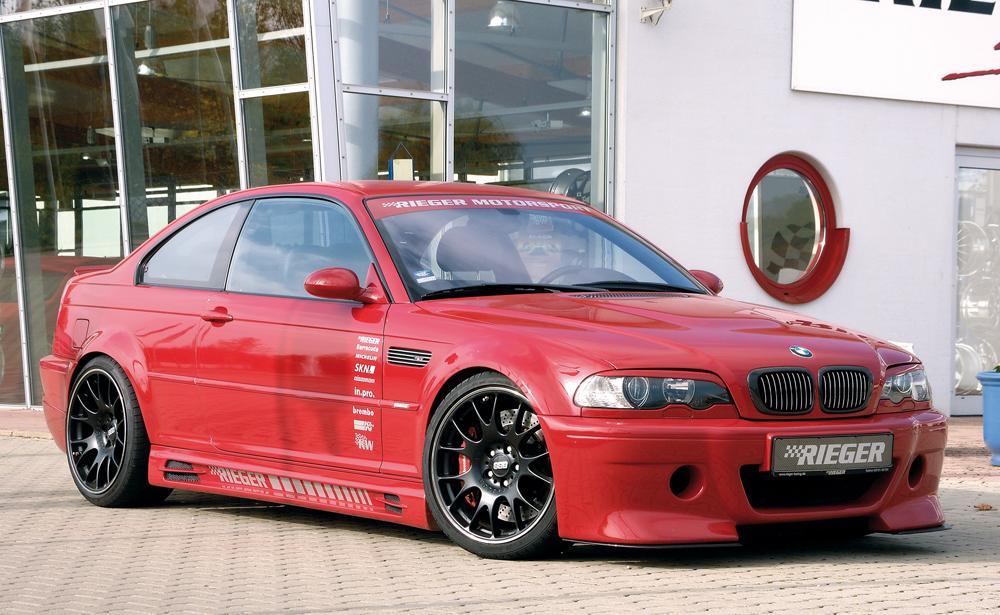 BMW 3er E46 M3 Rieger Spoilerstoßstange CS-Look   ABS, 
inkl. Alugitter, Montagezubehör, ABE