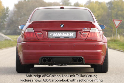 BMW 3er E46 M3 Rieger Heckschürzenansatz  ABS, 
inkl. Montagezubehör