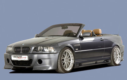 BMW 3er E46 Rieger Spoilerstoßstange CS-Look   ABS, 
inkl. Alugitter, Montagezubehör, ABE