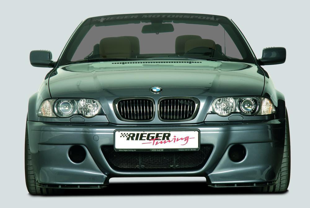 BMW 3er E46 Rieger Spoilerstoßstange CS-Look   ABS, 
inkl. Alugitter, Montagezubehör, ABE