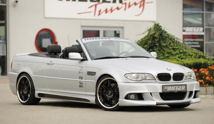 BMW 3er E46 Rieger Spoilerstoßstange E92-Look   ABS, 
inkl. Alugitter, Montagezubehör, ABE