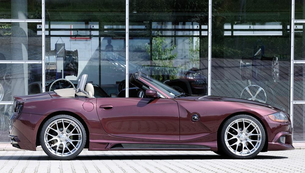 BMW Z4 (E85) Rieger Spoilerstoßstange    mit Aussparung für NSW, ABS, 
inkl. Alugitter, Montagezubehör, ABE