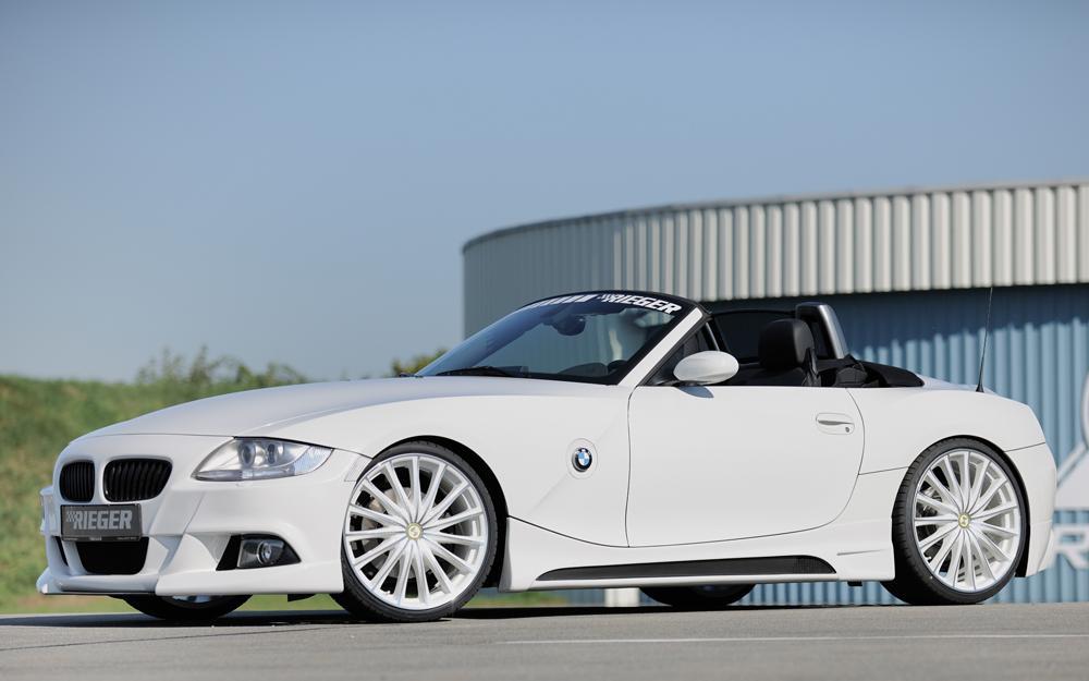 BMW Z4 (E85) Rieger Spoilerstoßstange    mit Aussparung für NSW, ABS, 
inkl. Alugitter, Montagezubehör, ABE