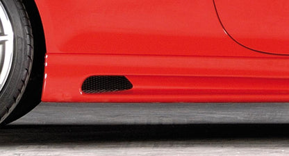 Opel Astra H Rieger Seitenschweller  links, mit Schacht, mit Ausschnitt, ABS, 
inkl. Montagezubehör, Alugitter