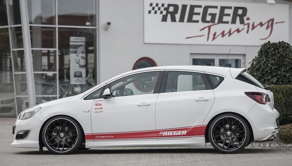 Opel Astra J Rieger Spoilerlippe    ABS, 
inkl. Montagezubehör, ABE