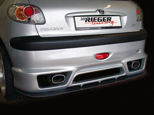 Peugeot 206 Rieger Spoilerschwert für Heckansatz (52207/09) ABS, 
inkl. Montagezubehör, ABE