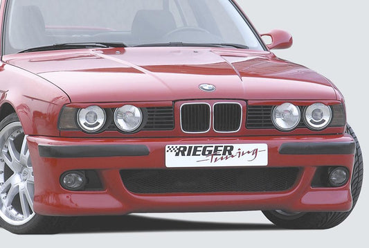 BMW 5er E34 Rieger Spoilerstoßstange E39-Look --> nicht für M5-Modelle mit Halter f. orig. NSW, ABS, 
inkl. Alugitter, Gutachten, Montagezubehör