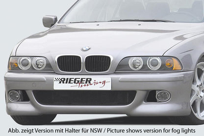 BMW 5er E39 Rieger Spoilerstoßstange  -> ohne NSW ABS, 
inkl. Alugitter, Gutachten, Montagezubehör