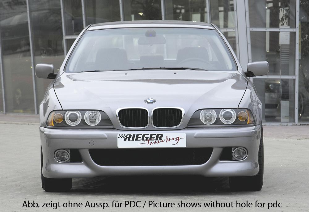 BMW 5er E39 Rieger Spoilerstoßstange   mit Halter f. orig. NSW, ABS, für Fzg. mit Einparkhilfe (PDC), 
inkl. Alugitter, Gutachten, Montagezubehör