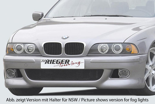 BMW 5er E39 Rieger Spoilerstoßstange   ABS, für Fzg. mit Scheinwerferreinigungsanlage, 
inkl. Alugitter, Gutachten, Montagezubehör