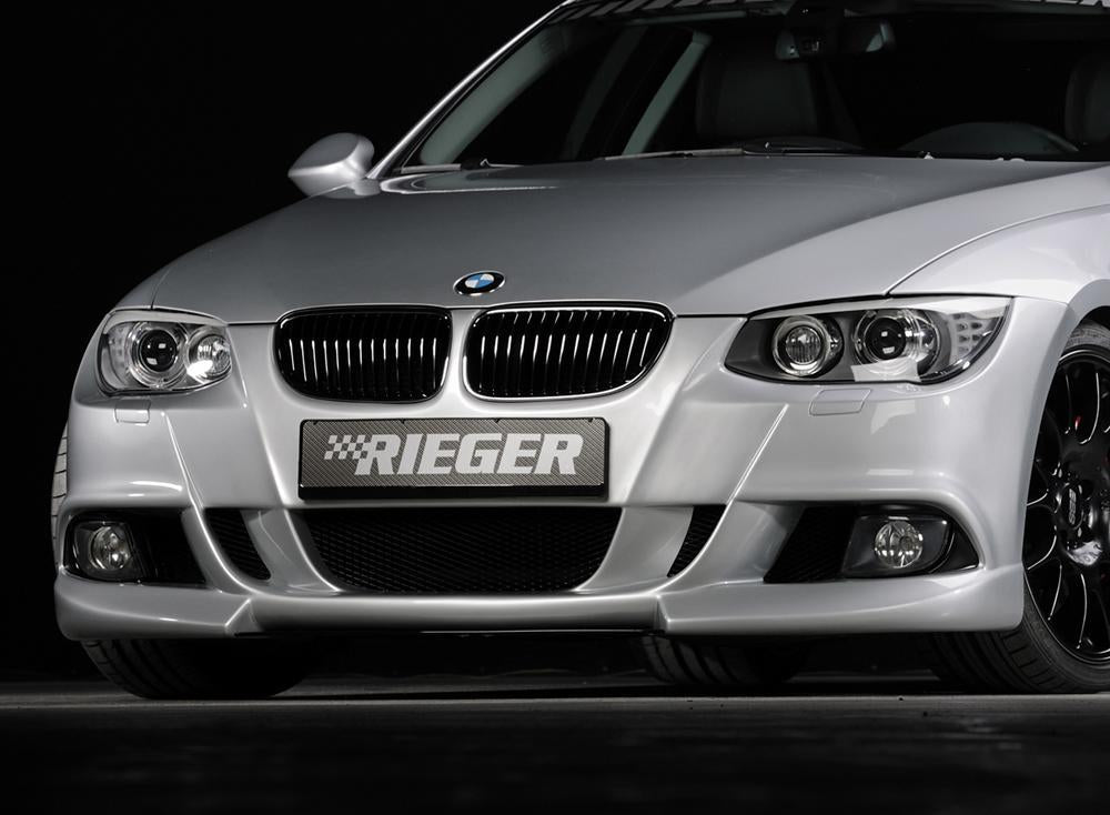 BMW 3er E92 Rieger Spoilerstoßstange    ABS, für Fzg. mit Scheinwerferreinigungsanlage, 
inkl. Alugitter, Montagezubehör, ABE