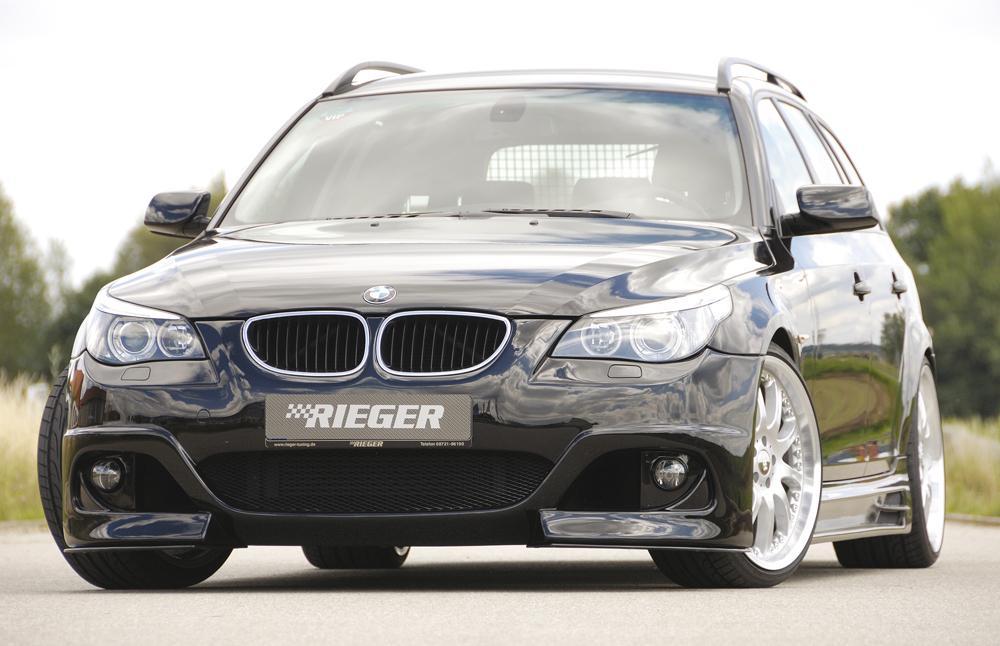 BMW 5er E60 Rieger Spoilerstoßstange  ABS, für Fzg. mit Scheinwerferreinigungsanlage, 
inkl. Alugitter, Montagezubehör, ABE
