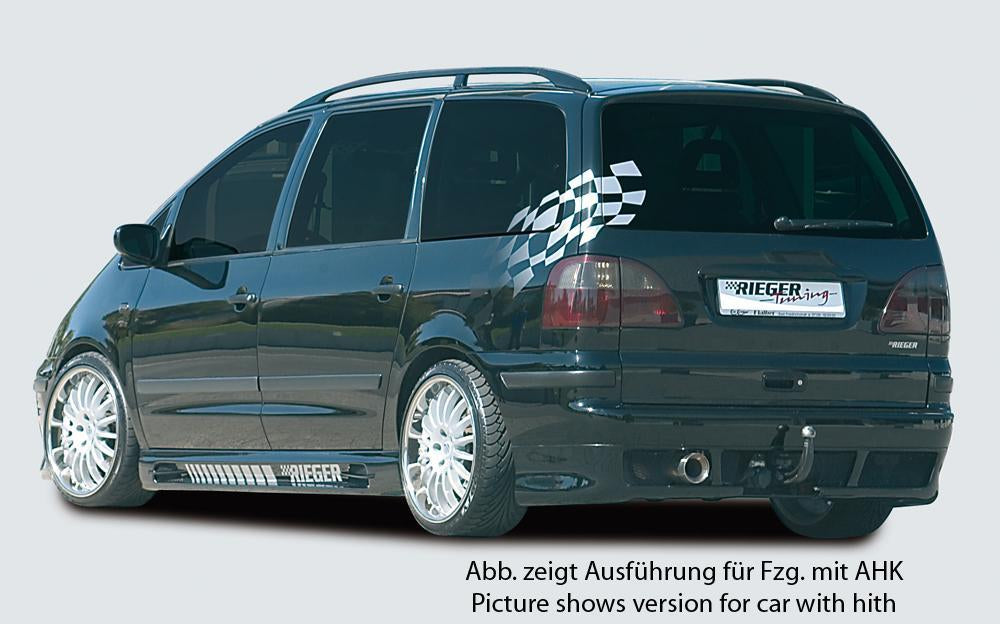 Ford Galaxy (WGR) Rieger Heckschürzenansatz -> ohne Aussparung für AHK ABS, 
inkl. Alugitter, Gutachten, Montagezubehör