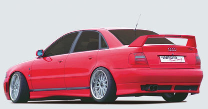 Audi A4 (B5) Rieger Seitenschweller  flache Version, links, ABS, 
inkl. Gutachten, Montagezubehör, Aluwinkelleisten