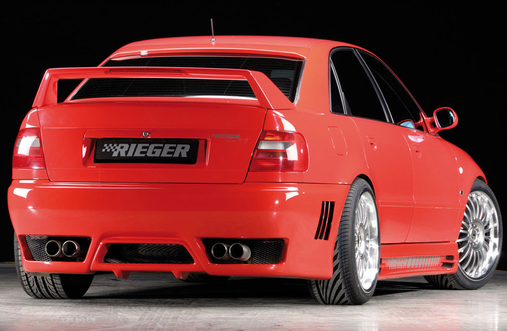 Audi A4 (B5) Rieger Heckflügel mit 3. Bremsleuchte, PUR, 
Montagezubehör, ABE